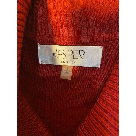 NWT Kasper women’s dark red turtleneck, sweater, dress size small - Picture 6 of 6